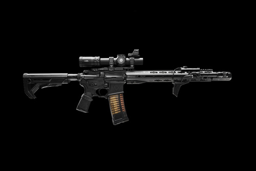 Strike Industries - ASM Ring Cap Multi-Optic Mount System - Picatinny - černá - SI-STRIKE-ASM-OM