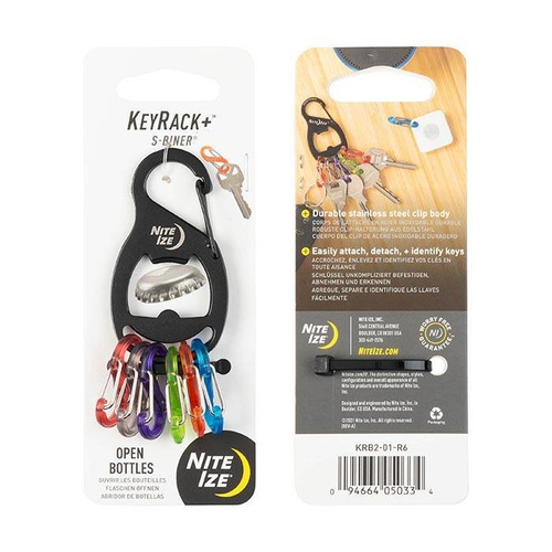 Nite Ize - KeyRack+™ S-Biner® - Stříbrný - KRB2-11-R6