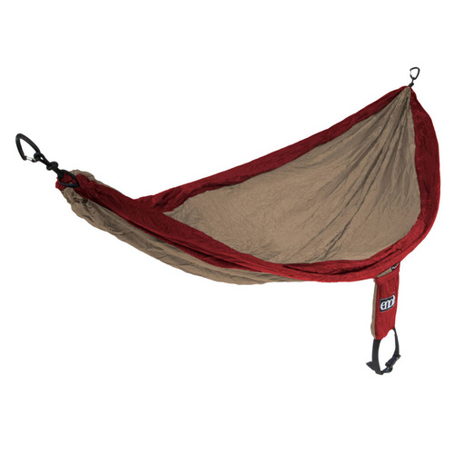 ENO - Houpací síť SingleNest® - Khaki / Maroon - SH025