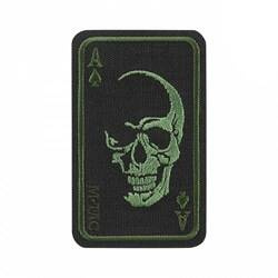M-Tac - Morální nášivka Face of War - Cordura - Černá/Zelený - 51389201