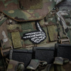 M-Tac - Nášivka s motivem kostlivce - výšivka - 500D Cordura - černá - 51375002