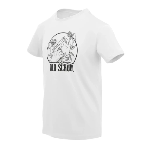Helikon - Tričko Old School - Bílé - TS-OLS-CO-20