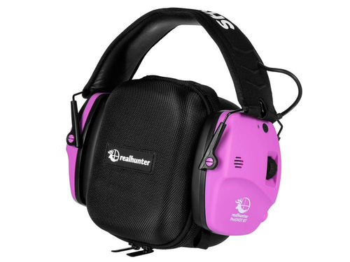 RealHunter - Aktivní chrániče sluchu Active ProSHOT BT - růžové - 258-062
