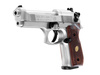Umarex - Vzduchová pistole Beretta M92 FS - 4,5 mm diabolo - Nikl / dřevo - 419.00.03