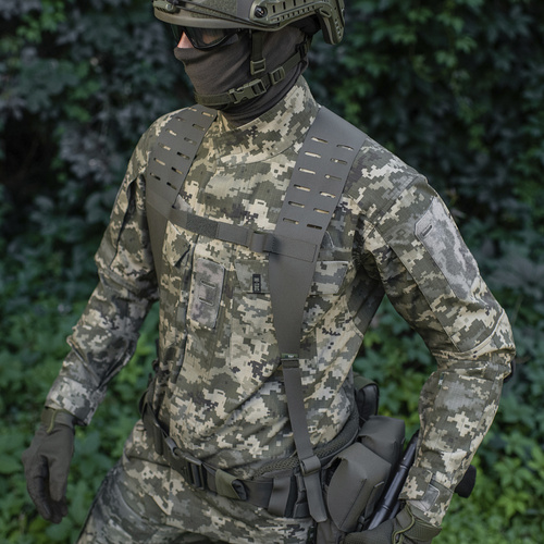 M-Tac - Laserem řezané taktické opaskové šle - Ranger Green - 10255023