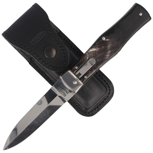 Mikov - Automatický pružinový nůž Predator Buffalo Horn - 241-NR-1/KP