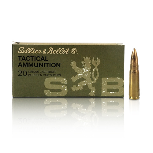 Puškové střelivo FMJ Sellier&Bellot 7,62 x 39 124 gr / 8,0g - 20 nábojů - V340842