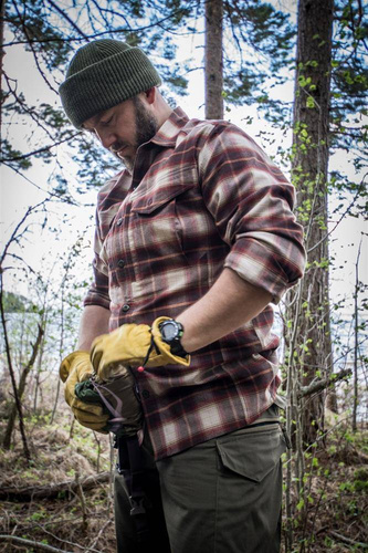 Helikon - Košile Defender Mk2 Pilgrim® - modrá kostkovaná - KO-DPG-SR-P6501
