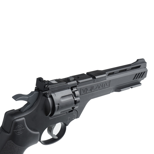 Crosman - Vzduchovka Vigilante Revolver - 4,5 mm Diabolo / 4,46 BB - 6'' hlaveň - černá - CCP8B2