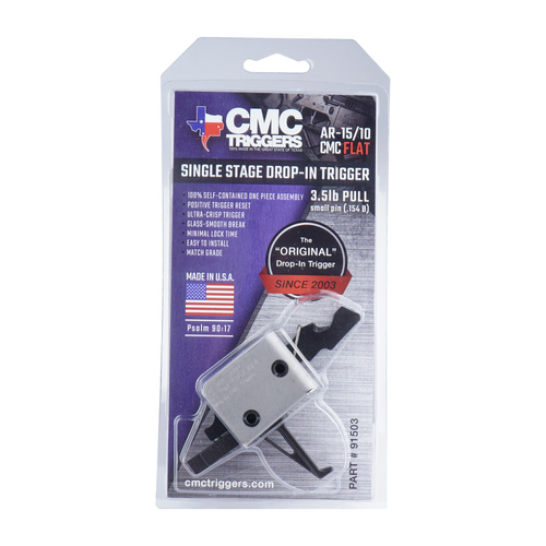 CMC Triggers - Drop-in spoušť pro AR15/AR10 Small Pin Competition - jednostupňová - plochá - 3,5 lb - 91503