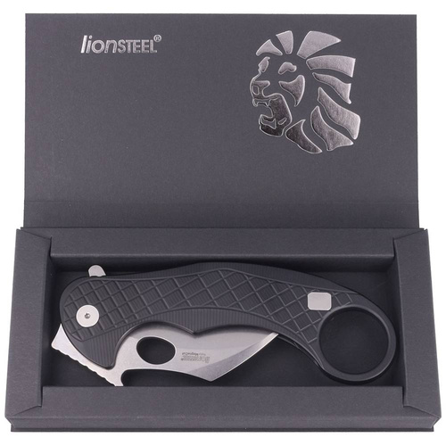 LionSteel - Zavírací nůž L.E.One Karambit - CPM MagnaCut - černý - LE1 A BS