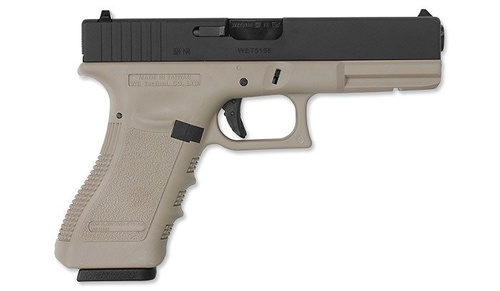 WE - ASG replika pistole G17 Gen3 - Tan - WE-G001A-TAN
