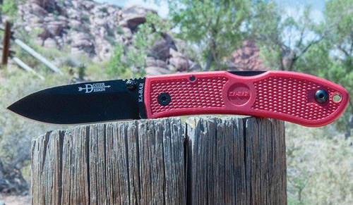 Ka-Bar 4062RD - Zavírací lovecký nůž Dozier - červený