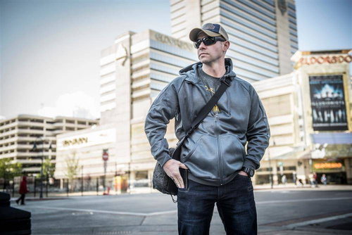 Helikon - Urban Tactical Hoodie® - Polyester - šedá melanž - BL-UHF-PO-M3
