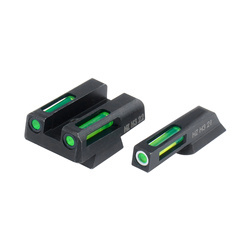 Hiviz - Pistolová mířidla LiteWave H3 Tritium/Litepipe - CZ 75 / 85 - Zelená - Bílá kontura - CZN321