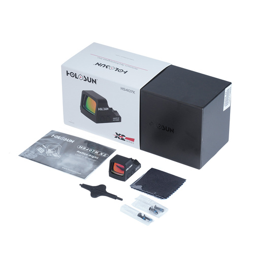 Holosun - Kolimátor HS407K Open Reflex SubCompact Pistol Sight - Černá - HS407K X2