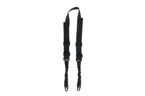 GFC Tactical - Dvoubodové zavěšení Bungee - černé - GFT-24-000445