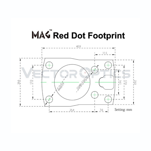 Vector Optics - Red Dot Sight Frenzy-S 1x17x24 Red Dot - 3 MOA - FDE - SCRD-53