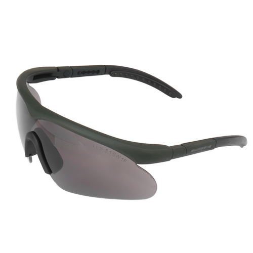 Swiss Eye - Balistické brýle Raptor se zorníkem - gumově zelené - 10163