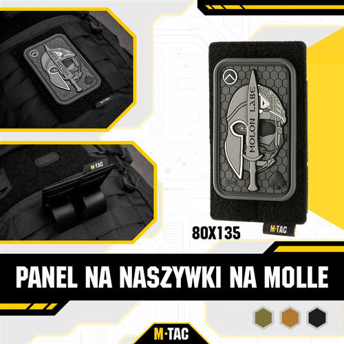 M-Tac - Panel MOLLE pro nášivky - 80 x 135 mm - černý - 10122002