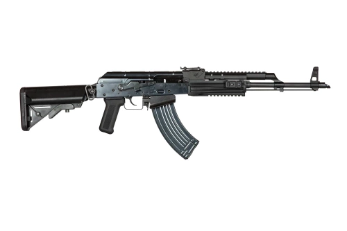 WE - Replika karabiny ASG AKM PMC WE-R015 - Plynová pumpa - Otevřený závěr - Ocel - Černá - WET-02-002323