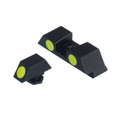Vector Optics - Kombinovaná mířidla s optickými vlákny - Glock - Krátká - Zelená - SCIS-06 