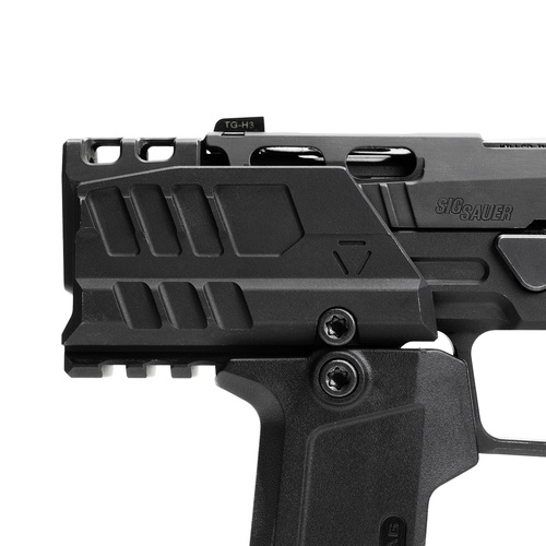 Strike Industries - Štít proti výbuchu pro pistole SMC Alfa/Bravo - Černý - SI-SMC-BS-S