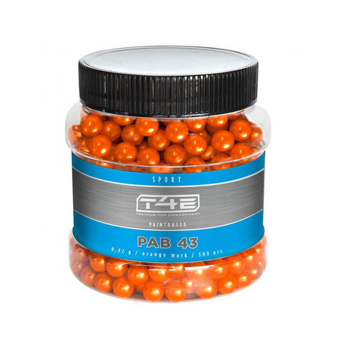 Umarex - Paintballs T4E Sport PAB PAB ráže .43 - 500 ks - oranžová - 2.4470