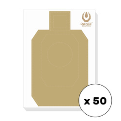 Range Solutions - Střelecké terče IDPA/PIRO - 50 kusů - Ofsetový papír - RAN-14-031899-00