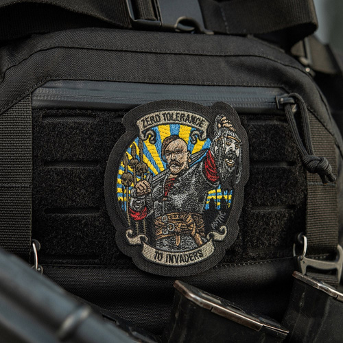 M-Tac - nášivka Zero Tolerance - výšivka - Cordura 500D - žlutá/modrá - 51490002