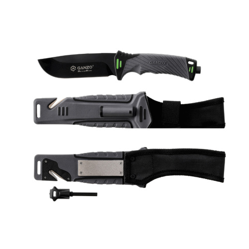 Ganzo - Taktický nůž G8012-GY - 440 - šedý - G8012-GY