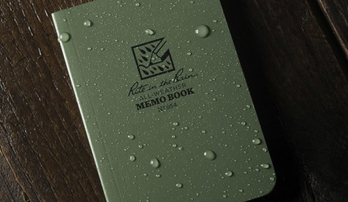 Rite in the Rain - Zápisník do každého počasí - 3 1/2 x 5" - 954 - olivová barva