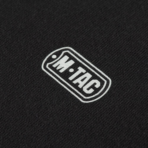 M-Tac - Bavlněná mikina s kapucí Raglan - černá - 20483002
