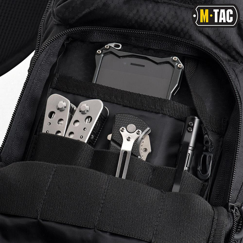 M-Tac - Taška Urban Line City Hunter Hexagon - Polyester - Černá - GB0306-BK