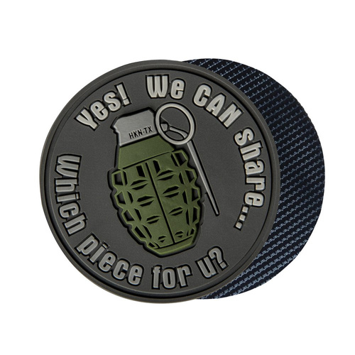 Helikon - PVC nášivka - We Can Share - šedá - OD-GSH-RB-30