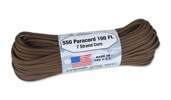 Atwood Rope MFG - Paracord 550-7 - 4 mm - hnědý - 100 stop
