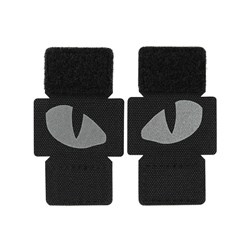 M-Tac - nášivka Tygří oči - 500D Cordura - laserový výsek - reflexní - černá - 51140299