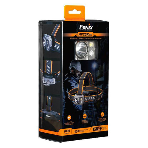 Fenix - LED čelovka 25R V2.0 s baterií 5000 mAh - 1600 lumenů - HP25R V2.0