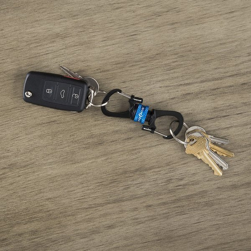 Nite Ize - SlideLock® 360° magnetická karabina s dvojitým zámkem - modrá - MSBL-03-R7