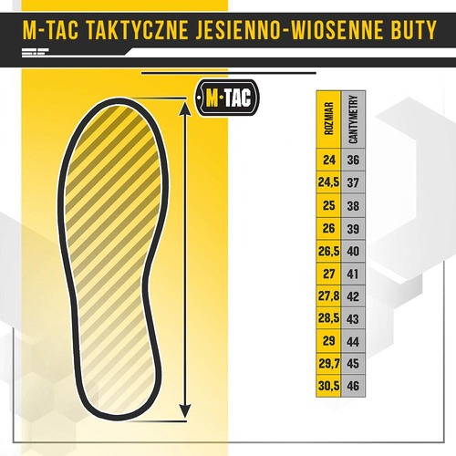 M-Tac - Podzimní / jarní taktická obuv - polyester - černá - 1JJ115 / 2WPLV