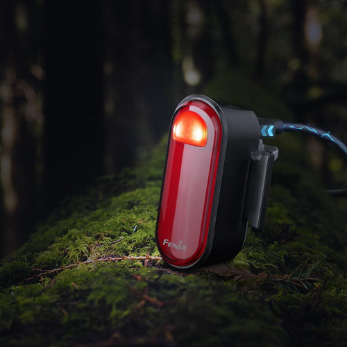 Fenix - Dobíjecí svítilna na kolo LED USB-C - červená - 400 mAh - BC05R V2.0 