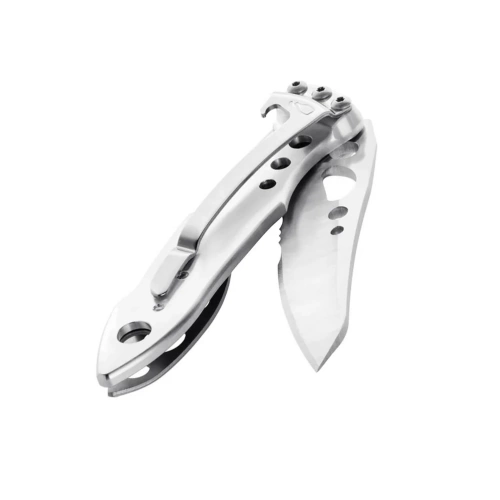 Leatherman - Zavírací nůž Skeletool KBX EDC - kombinovaná čepel - Stainless - 833176