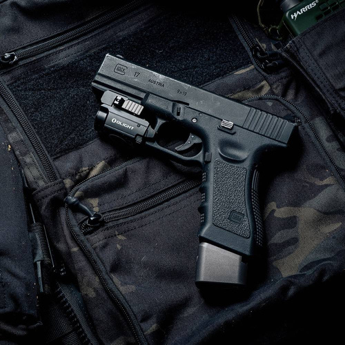 Olight - Zbraňové LED světlo s laserovým zaměřovačem BALDR RL MINI - 600 lumenů - černé