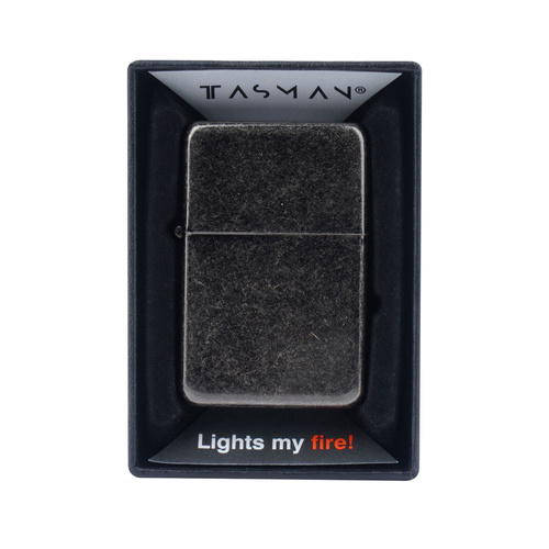 Tasman - Benzínový zapalovač - Antique Silver - Q310009