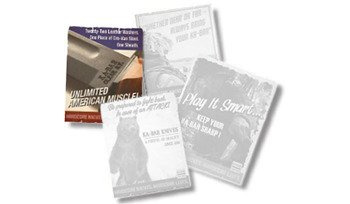 Ka-Bar - Retro plakát - Unlimited American Muscle (s nožem)