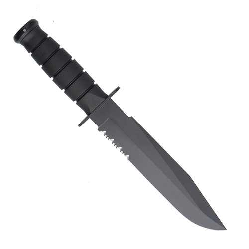 Ka-Bar 1271 - Vojenský nůž Fighter - Combo - černý.