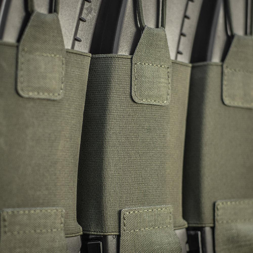 M-Tac - Trojité pouzdro na zásobníky pro AR / AK Elite Laser Cut - Ranger Green - 10145123