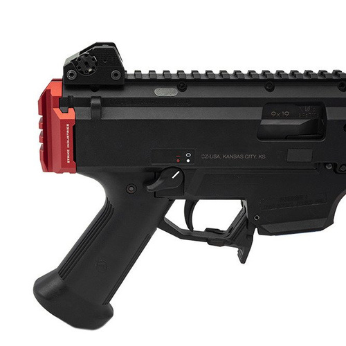 Strike Industries - Zadní deska adaptéru pažby Scorpion EVO3 - černá - SI-CEVO-SA-QD-BK
