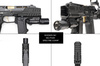 Strike Industries - Štít proti výbuchu Hyper pro pistole SMC Alfa/Bravo - Černý - SI-SMC-BS-S