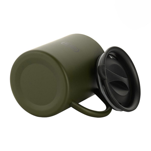 M-Tac - Termohrnek s víkem - 400 ml - olivový - H0180008